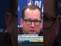 Joel Embiid and Nick Nurse Speak On Their Conversation in Game 2 ?? #shorts