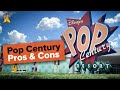 Disney's Pop Century Resort tour (rooms, pools, dining)