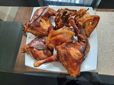Elubu ya soso ya kotumba (grilled chicken)