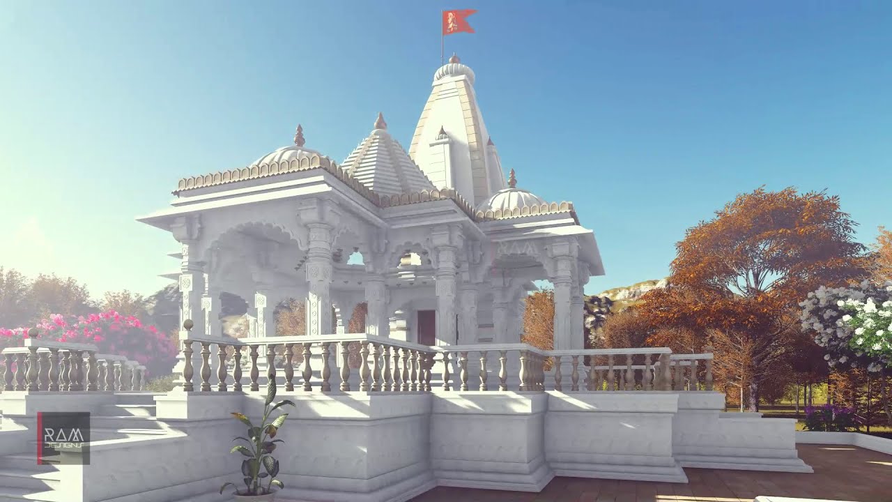 3D Hanuman Mandir Lumion Design | Temple Design | ArchiCAD