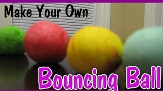 HOW TO MAKE A BOUNCY BALL Easy Kids Science Experiments