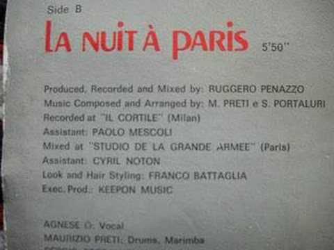 La Nuit A Paris - Agnes O 1986 Italo disco IlDiscotto