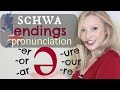 The Schwa ə Sound Endings British Pronunciation Spelling Tips Er Ar Or Our Ure Re