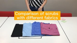 Comparison of scrubs with different fabric #wearligo #scrubs