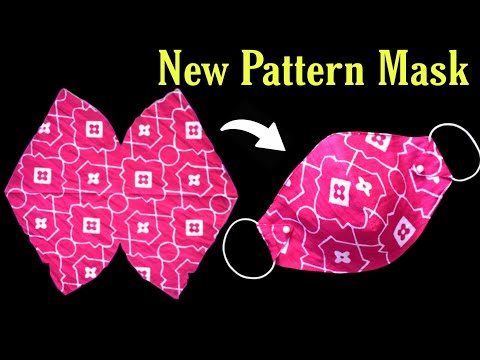 Very Easy New Style Cute Mask - Face Mask Sewing Tutorial - New Pattern Mask- No Fog On Glasses