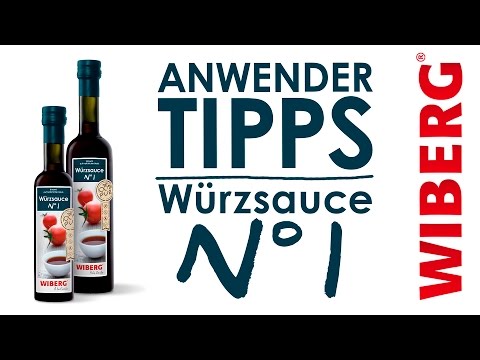 Anwender-Tipps – WIBERG Würzsauce N° 1