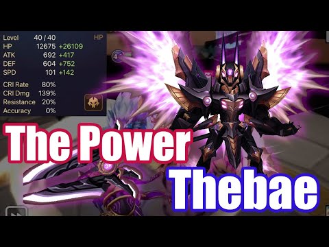 【Summoners War | Curry's RTA】The Power Thebae, when will his buff come???