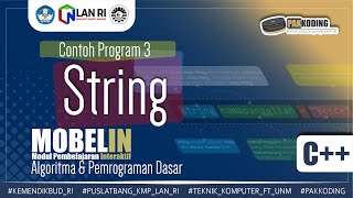 #33 Belajar Menerapkan String dan Fungsi Objek Class String dalam Program C++ Sederhana