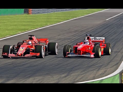 Ferrari F1 2018 vs Ferrari F1 1998 - Monza