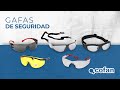 Gafas protectoras de seguridad súper ligeras | Con lente oscura | Mayor protección y seguridad en el trabajo