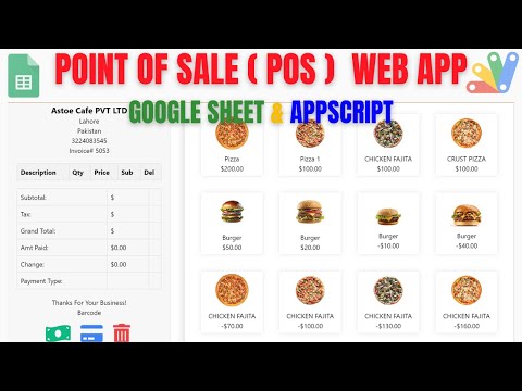 Point of Sale Web App using Google Sheets and Apps Script | P2V1