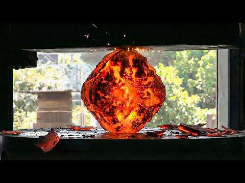 Process of Making Large Gear Ball Bearings Using Modern Hot Forging. Amazing Metal Bearing Factory