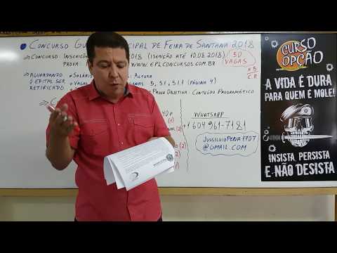 Concurso GUARDA MUNICIPAL DE FEIRA-BA 2018 - Últimas Notícias