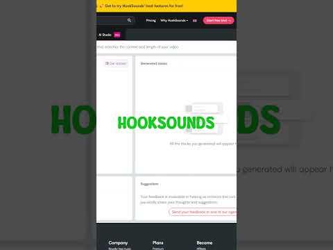 AI Tools - HookSounds #shorts