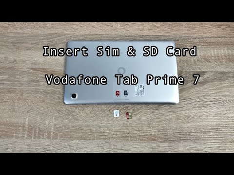 Insert sim and SD card into Vodafone Tab Prime 7