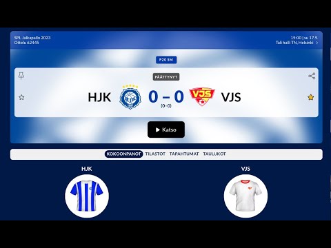 Jälkipelit SM 2023 HJK - VJS 17.9.2023
