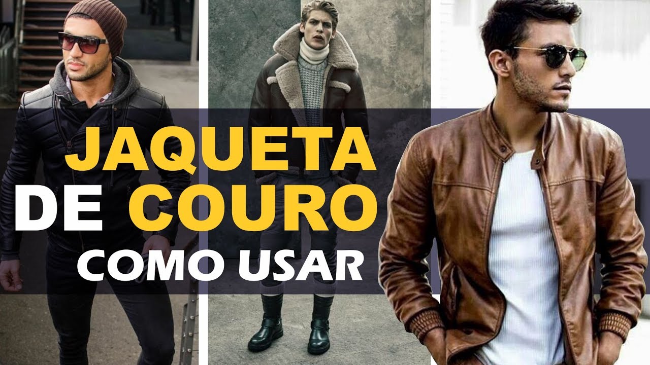 Como usar JAQUETA DE COURO masculina