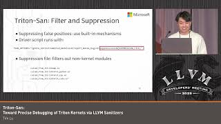 2025 US LLVM Developers' Meeting: Triton-San: Toward Precise Debugging