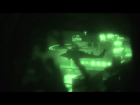 Video Thumbnail: Moment US navy fires on and seizes Iranian-flagged cargo ship