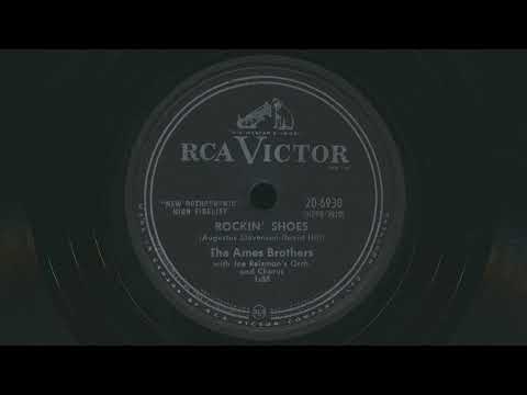 1957 THE AMES BROTHERS Rockin' Shoes JOE REISMAN Orchestra - 78 RPM Record