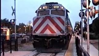 preview picture of video 'CALTRAIN - Morgan Hill Station - #922 Tamien AMTRAK-BNSF UPRR'