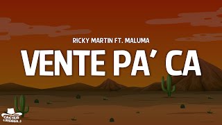 Ricky Martin - Vente Pa&#39; Ca (Letra/Lyrics) ft. Maluma