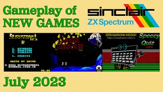 Gameplay of New ZX Spectrum games, July 2023