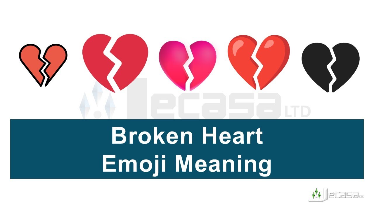 Broken Heart Emoji 💔 Meaning | Learning Emojis