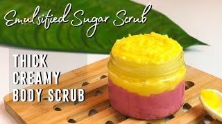 How to Make EMULSIFIED Sugar Scrub | Easy DIY Body Scrub Recipe