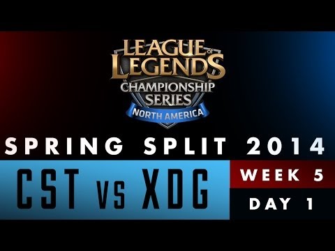 LCS NA Spring Split 2014 - CST vs XDG - Week 5 Day 1