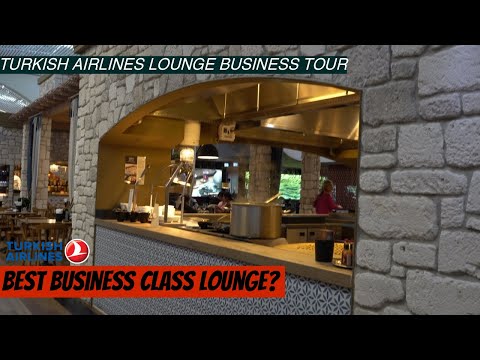 Tour de Negócios do Lounge da Turkish Airlines 4k O Melhor Lounge da Classe Executiva?