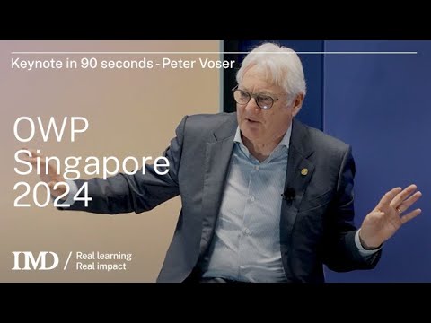 OWP Singapore 2024: Keynote in 90 Seconds with Peter Voser