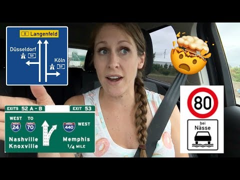 German Autobahn vs US Highway