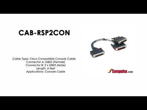 CAB-RSP2CON  |  Cisco Compatible DB25 Female to 2 DB25 Male Console Cable