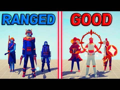 GOOD TEAM vs RANGED UNITS TEAM - Totally Accurate Battle Simulator | TABS