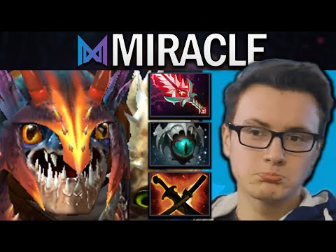 Slark Dota 2 7.33 Miracle with SNY and Bloodthorn