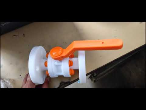 Pp sight glass valve flanged, valve size: 1/2 inch