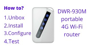 D-Link DWR-930M portable 4G router Wi-Fi - Unboxing, installation, configuration and test in Amharic