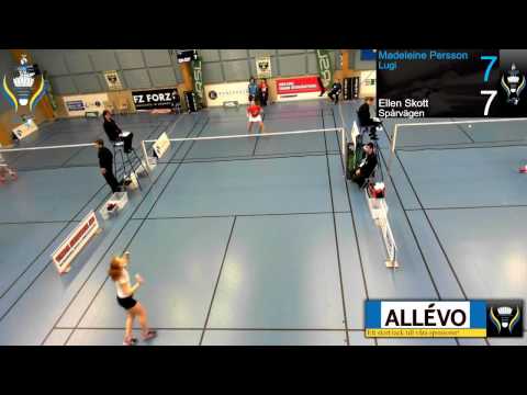 Senior SM Badminton 2017 - Kvartsfinal DS - Madeleine Persson vs Ellen Skott