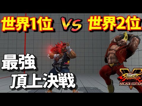 スト5AE 世界1と2位の戦い なおーん (豪鬼) VS トラッシュボックス (バーディー)