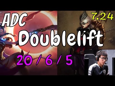 DOUBLELIFT Xayah vs Vayne Bot Stream Gameplay Season 8