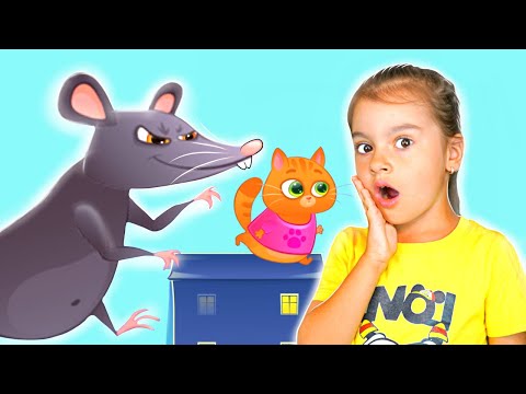 Чудові історії для дітей як Арина і котик Bubbu грають в грі | Арина, Бубу та гігантський пацюк