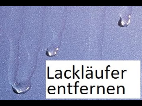 Lackläufer entfernen TUTORIAL