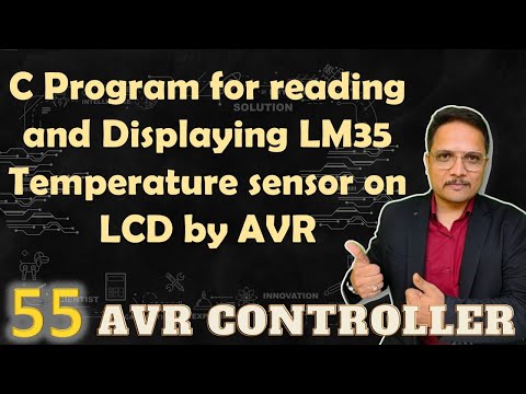 C Program for reading and Displaying LM35 Temperature sensor on LCD by AVR Microcontroller ATmega32
