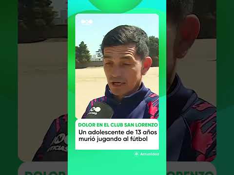 Amadeo Ruíz, de 13 años, falleció mientras jugaba al fútbol en el Club Atlético San Lorenzo