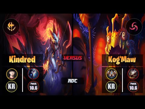 Viper KINDRED (ADC) [Conqueror] VS KOG'MAW - Challenger KR Patch 10.6