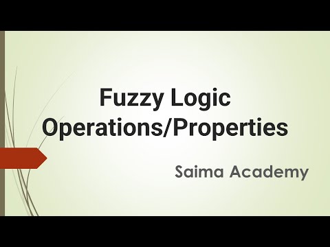What are the Operations Properties in Fuzzy Logic Union Intersection Complement Bold Union etc