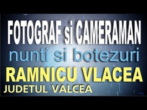 Filmare fotografie nunta, botez, cununie civila, fotograf, cameraman Ramnicu Valcea cel mai bun pret
