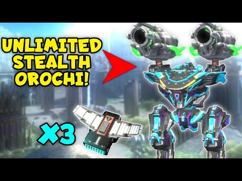 Untouchable!! NEW OROCHI Redeemer With 3x CLOAKING UNIT | War Robots Update 7.0 Mk2 Gameplay WR