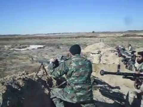 اشتباكات بين لواء أسود السنة وقوات النظام في كتيبة الدفاع الجوي في محيط مطار دير الزور العسكري